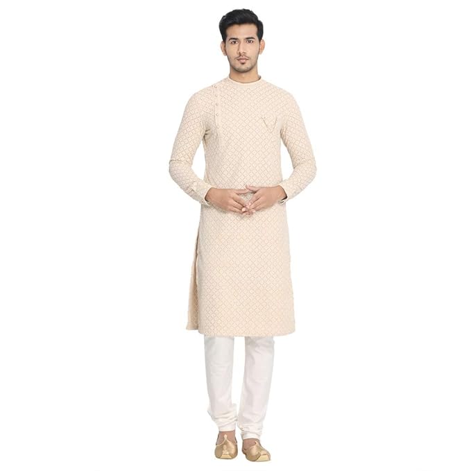 Men's Traditional Kurta and Churidar Set
